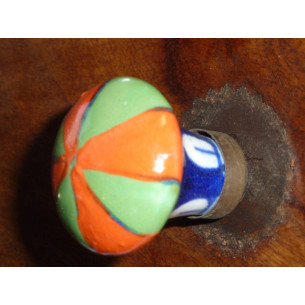 Boutons en porcelaine en poire arlequin