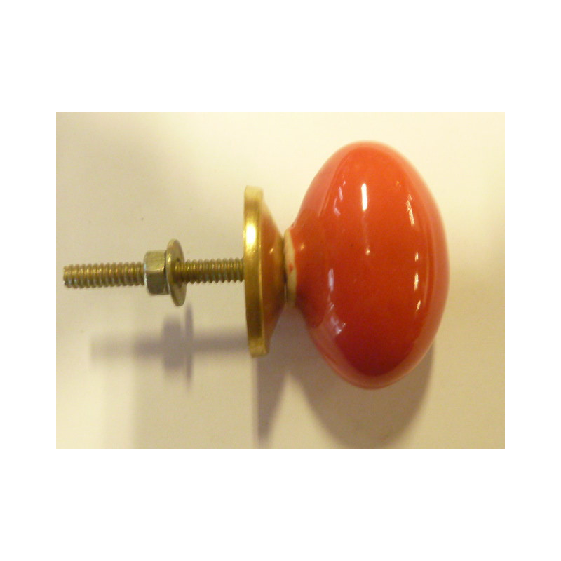 Boutons olive UNIS rouge