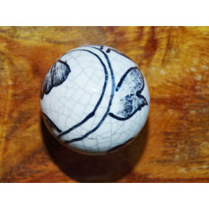 Handle ball black cracked effect. 2