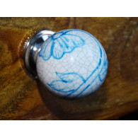 Manija Bola azul claro crepitaba efecto.