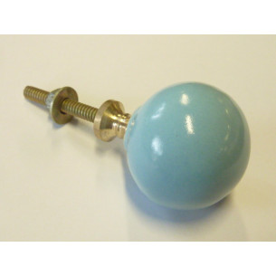 pomello boule unis blu ciel