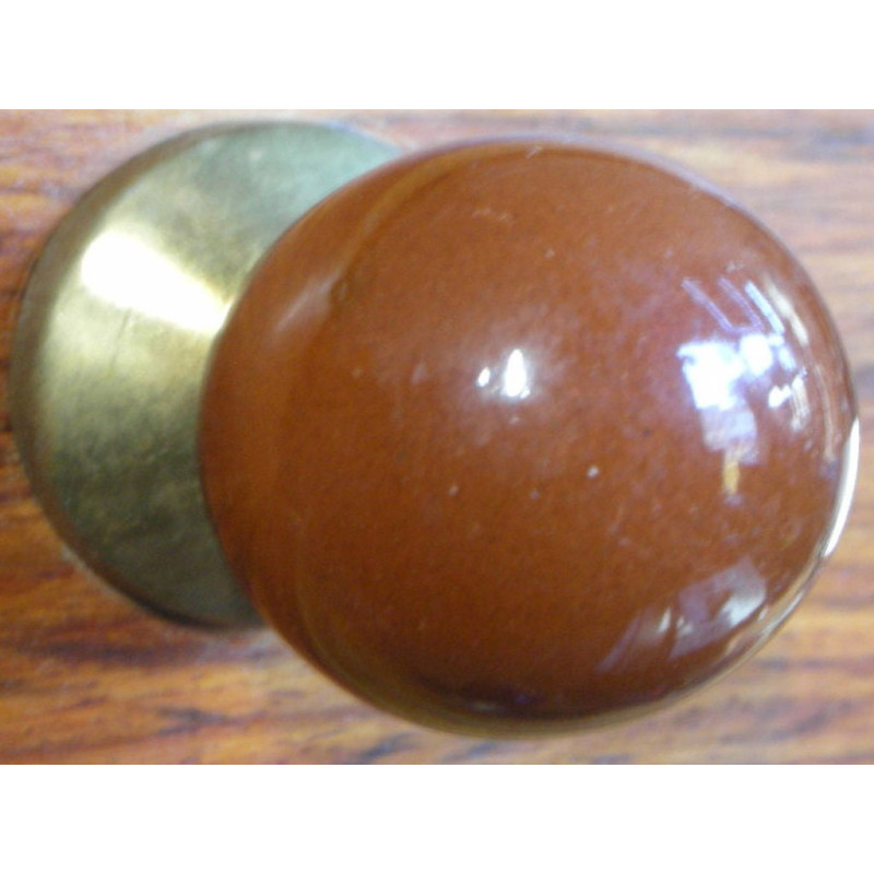Maniglie boule unis marrone