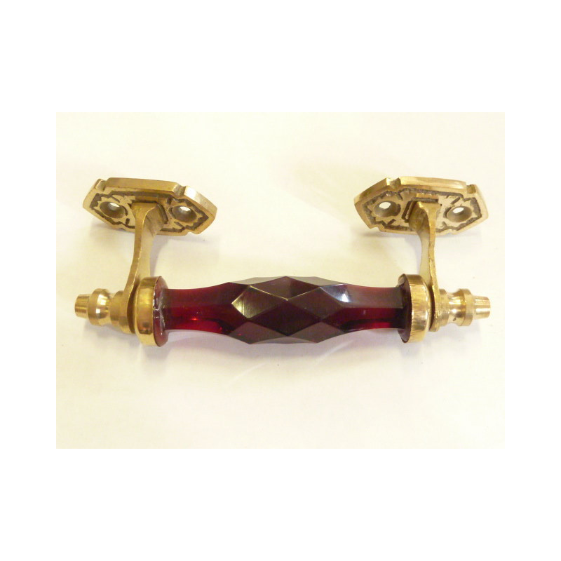 Glas griff 14 cm Red