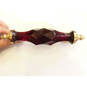 Maneje vidrio 17 cm rojo 2