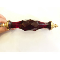 Manico in vetro 17 cm rosso