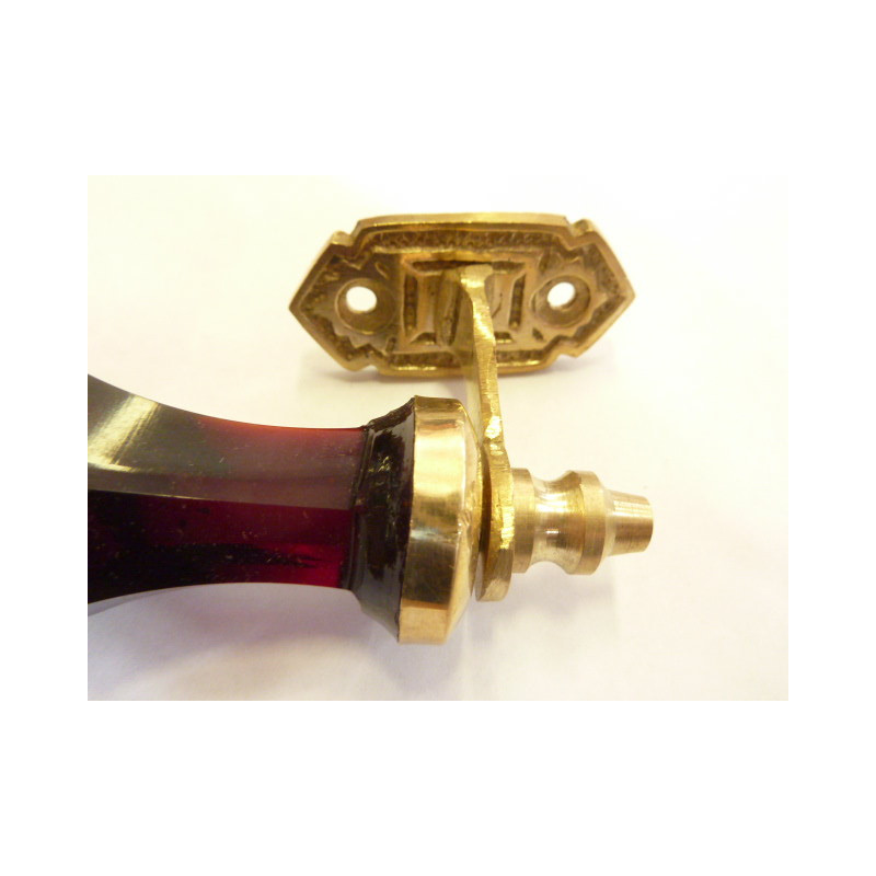 Griff Glas 17 cm Red