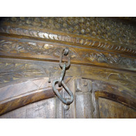 Old rounded house doors 108x12x215 cm