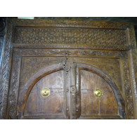 Vecchie porte di casa arrotondate 108x12x215 cm