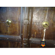Portes ancienne arrondie de maison 108x12x215 cm
