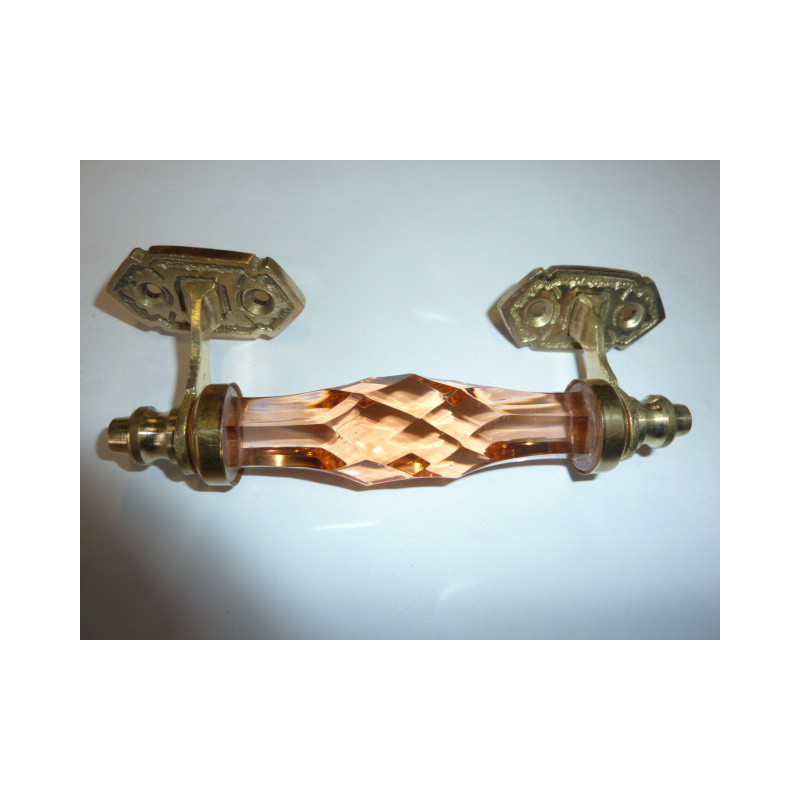 Griff Glas 14 cm ambre