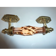 ansa di vetro 14 cm ambre