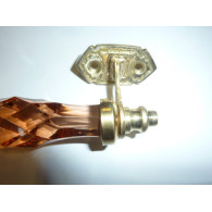 Griff Glas 14 cm ambre