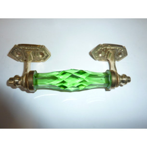 Griff Glas 14 cm grün