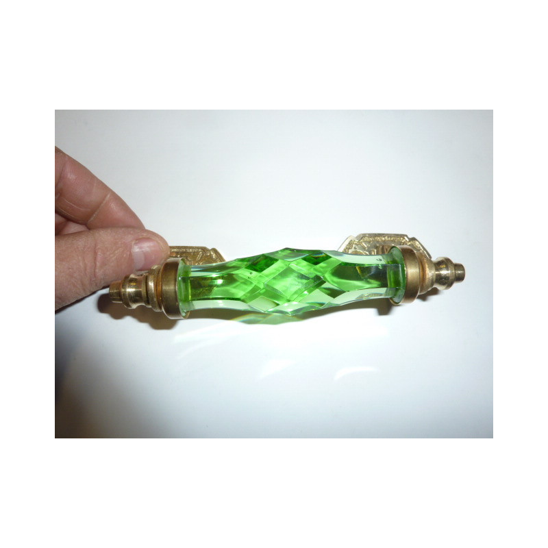 Griff Glas 14 cm grün