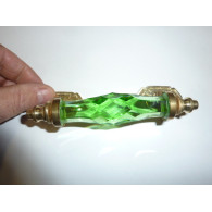 Manejar de vidrio de 14 cm verde