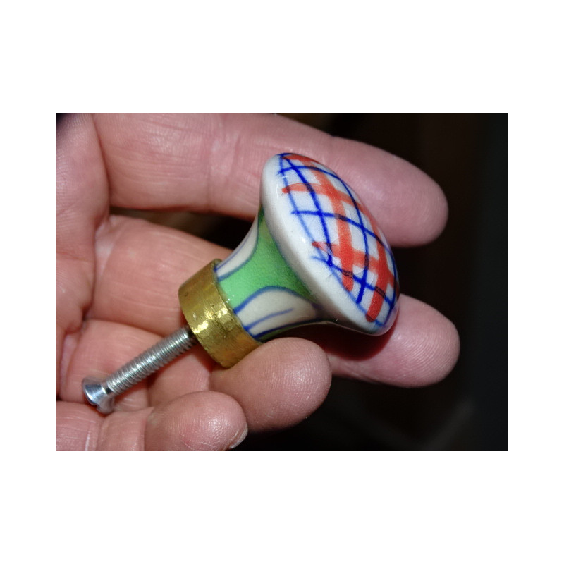 Juego de 6 botones de porcelana - Lote 71