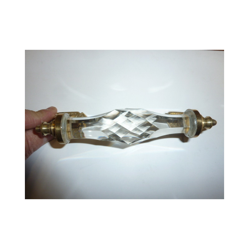 Poignée en verre 17 cm transparente