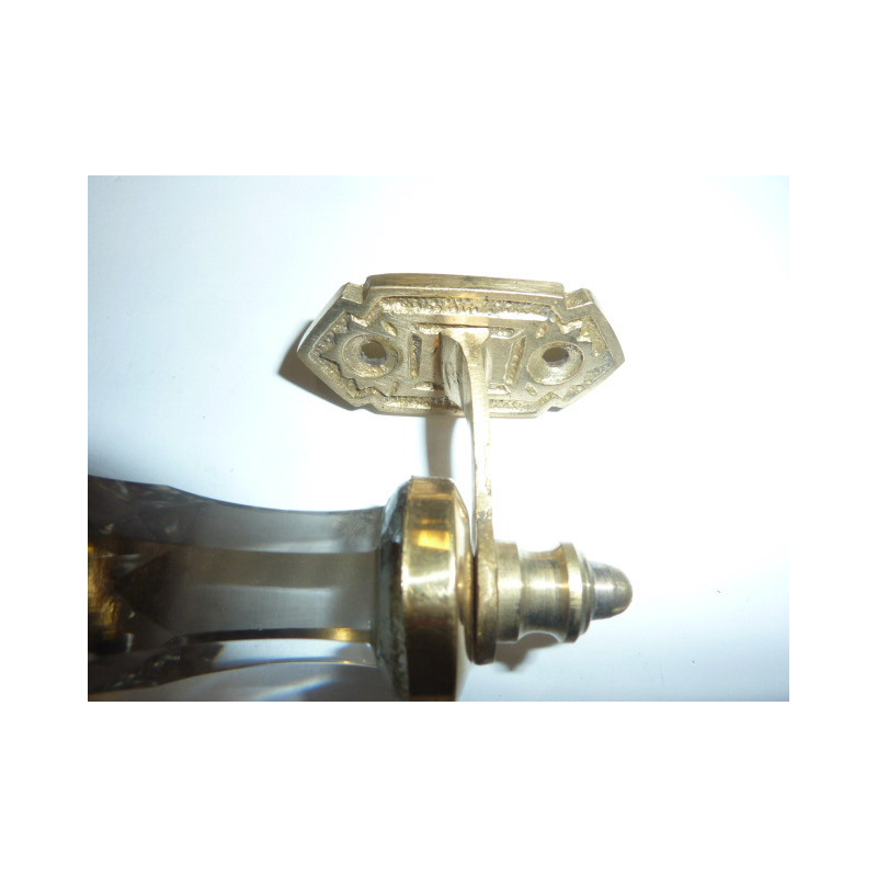 Manejar de vidrio de 17 cm transparente