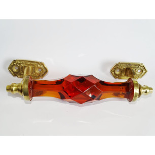 Poignée en verre de 17 cm AMBRE