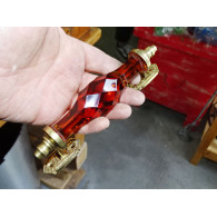 17 cm glass handle AMBER