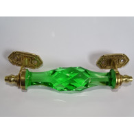 Mango de cristal verde de 17 cm