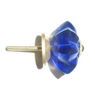 bouton citrouille 45 mm outremer - doré
