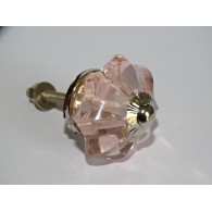 Botón calabaza 35 mm en rosa - color plata