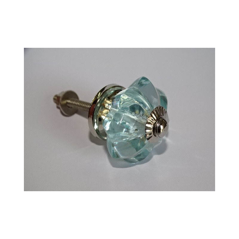 bouton citrouille 35 mm de couleur bleu clair -...