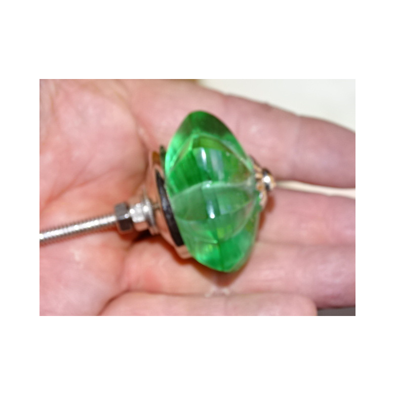 Bottone zucca in vetro 45 mm colore verde...