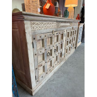 Buffet portes anciennes grand format 227x53x112cm