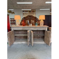 Buffet portes anciennes grand format 227x53x112cm