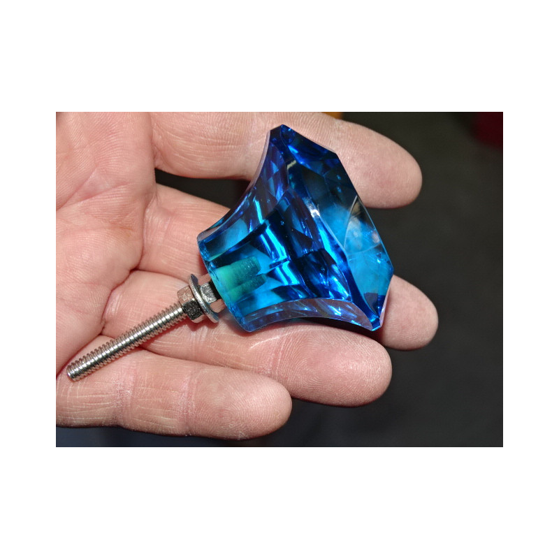 Bottone in vetro a forma DIAMOND 50 mm colore...