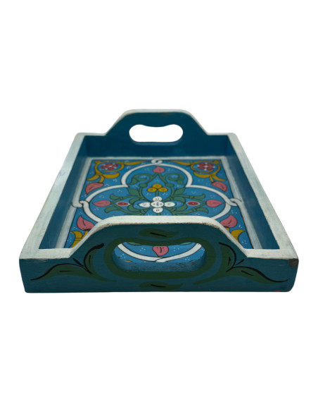 Plateau Marocain bleu 21x28cm
