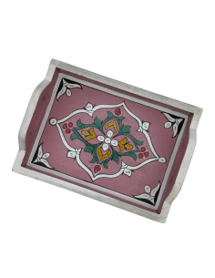 Plateau Marocain rose 21x28cm
