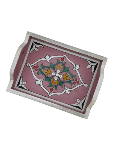 Plateau Marocain rose 21x28cm
