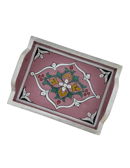 Plateau Marocain rose 21x28cm