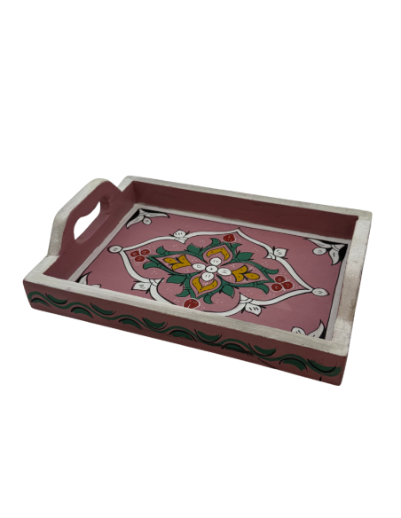Plateau Marocain rose 21x28cm
