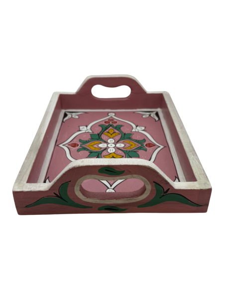 Plateau Marocain rose 21x28cm