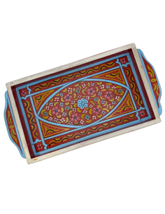Plateau Marocain rouge 23x43cm