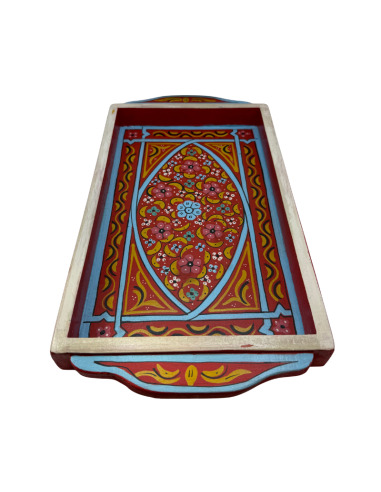 Plateau Marocain rouge 23x43cm
