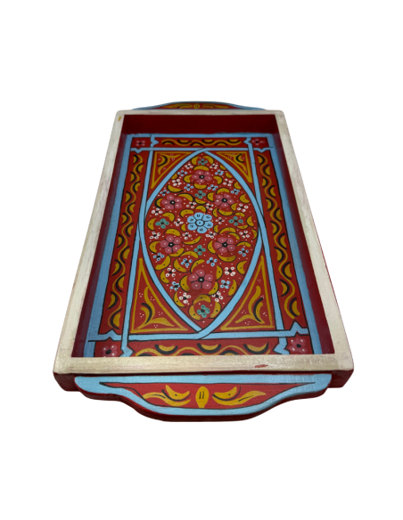 Plateau Marocain rouge 23x43cm