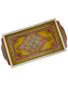 Plateau Marocain jaune 23x43cm