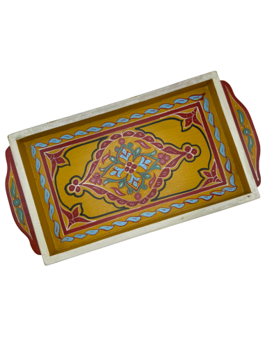 Plateau Marocain jaune 23x43cm