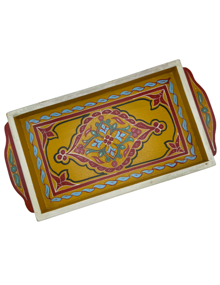 Plateau Marocain jaune 23x43cm