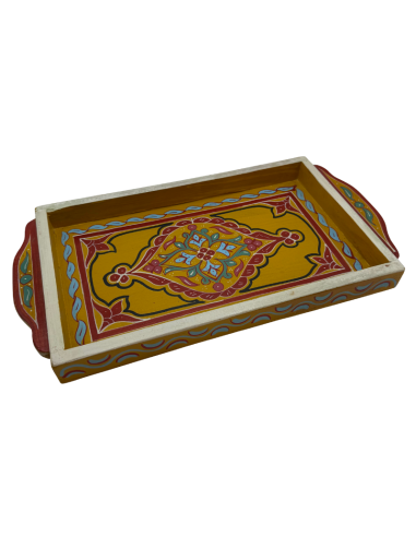 Plateau Marocain jaune 23x43cm