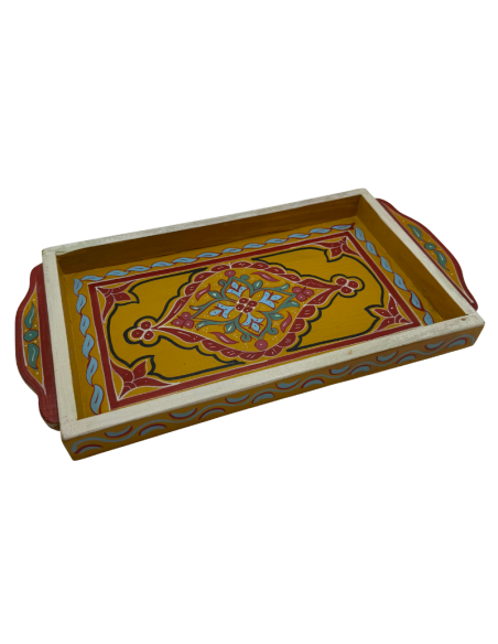 Plateau Marocain jaune 23x43cm
