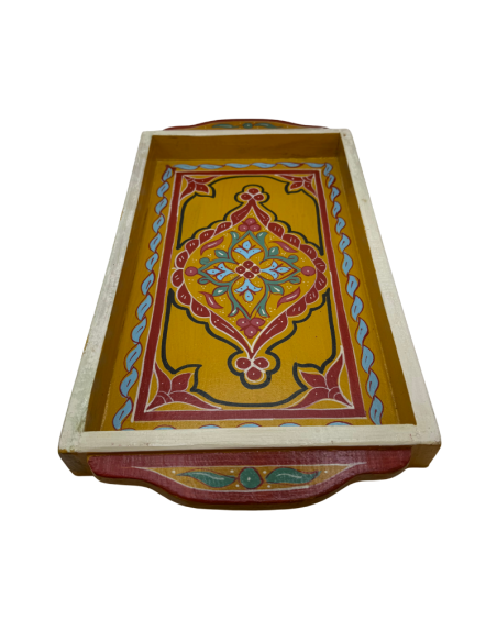 Plateau Marocain jaune 23x43cm