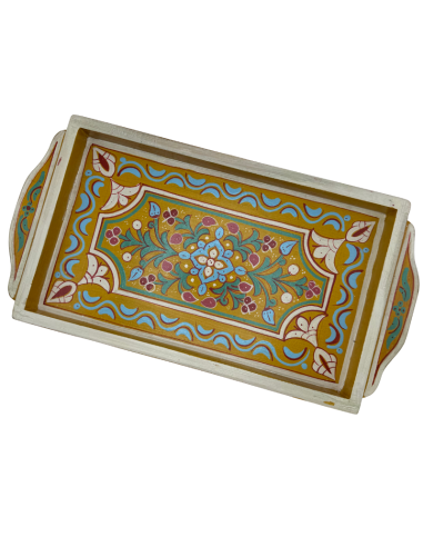 Plateau Marocain jaune 23x43cm