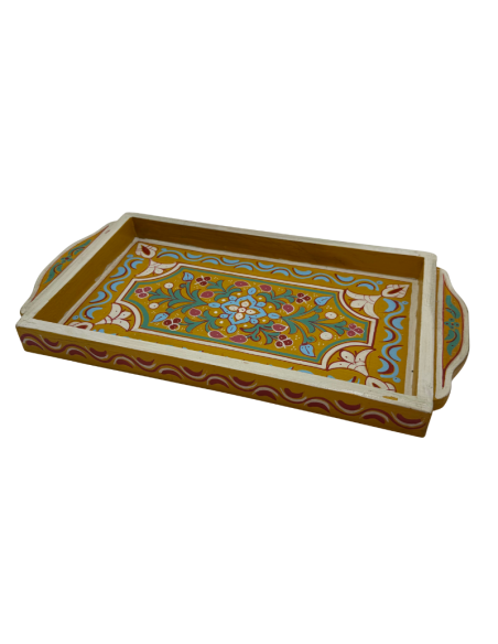 Plateau Marocain jaune 23x43cm