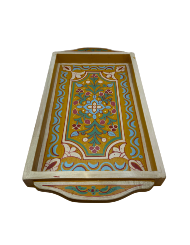 Plateau Marocain jaune 23x43cm